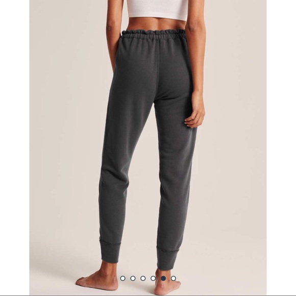 Abercrombie Highrise Joggers Dark Grey 